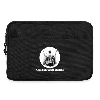 Calisthenics white - Laptop bag 13" - black - Front