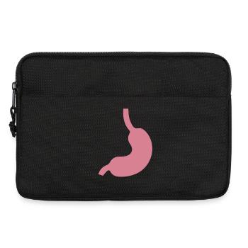 Magen Stomach Icon - Laptoptasche 13" - Schwarz - Vorne