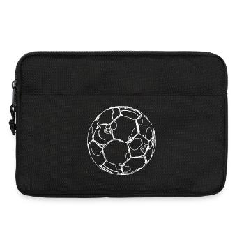 Dessin de football - Sacoche pour ordinateur portable 13 pouces - noir - Devant