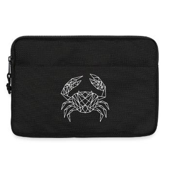 Geometric Crab - Krabbe geometrisch - white - Laptoptasche 13" - Schwarz - Vorne