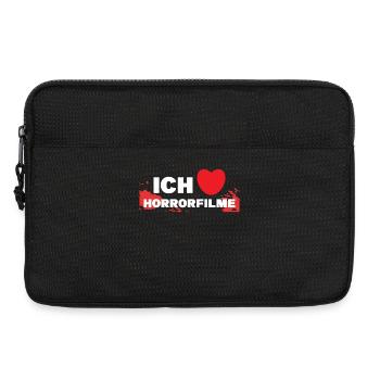 Ich Liebe Movies Herz Kinoabend Statement Cineast - Laptoptasche 13" - Schwarz - Vorne