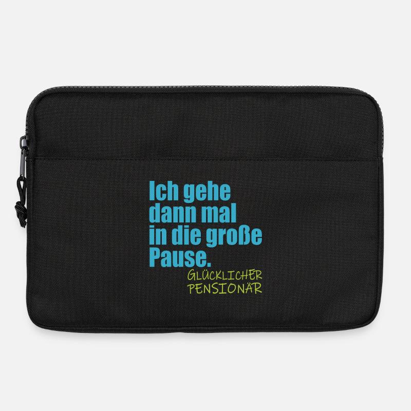 Abschiedsgeschenke Pensionär Lehrer RENTE - Laptoptasche 13" - Schwarz