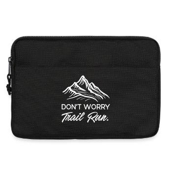 Mach dir keine Sorgen. Trailrun. - Laptoptasche 13" - Schwarz - Vorne