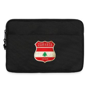 Zgharta Libanon Wappen Flaggen Design - Laptoptasche 13" - Schwarz - Vorne