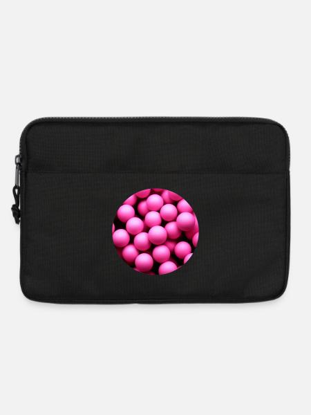 roundpinkballs - Laptop bag 13" - black