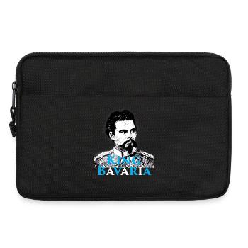 King Bavaria – König Ludwig II. Bayern Motiv - Laptoptasche 13" - Schwarz - Vorne