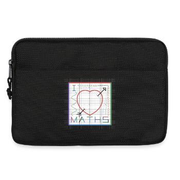 I Love Maths (white background) - Laptop bag 13" - black - Front