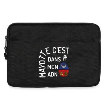 T SHIRT MAYOTTE C'EST DANS MON ADN - Sacoche pour ordinateur portable 13 pouces - noir - Devant
