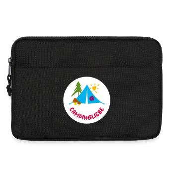 Camping Love Circle Camper Camping Outdoor Fan Love - Laptop bag 13" - black - Front