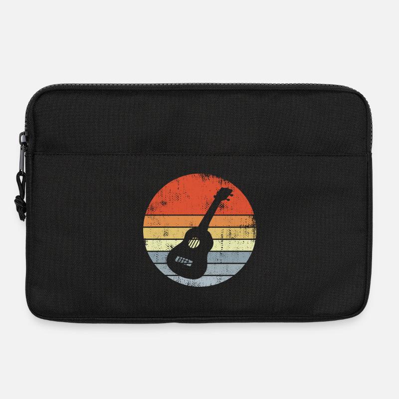 Vintage Ukulele Skizze - Laptoptasche 13" - Schwarz