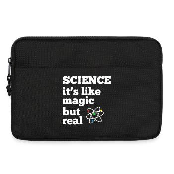 Science - it's like magic but real - Laptop bag 13" - black - Front