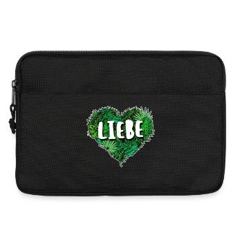 Umwelt Natur Herz Naturschutz Umweltschützer Erde - Laptoptasche 13" - Schwarz - Vorne