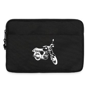 simson s51 Moped Legende Illustration Motorrad DDR - Laptoptasche 13" - Schwarz - Vorne