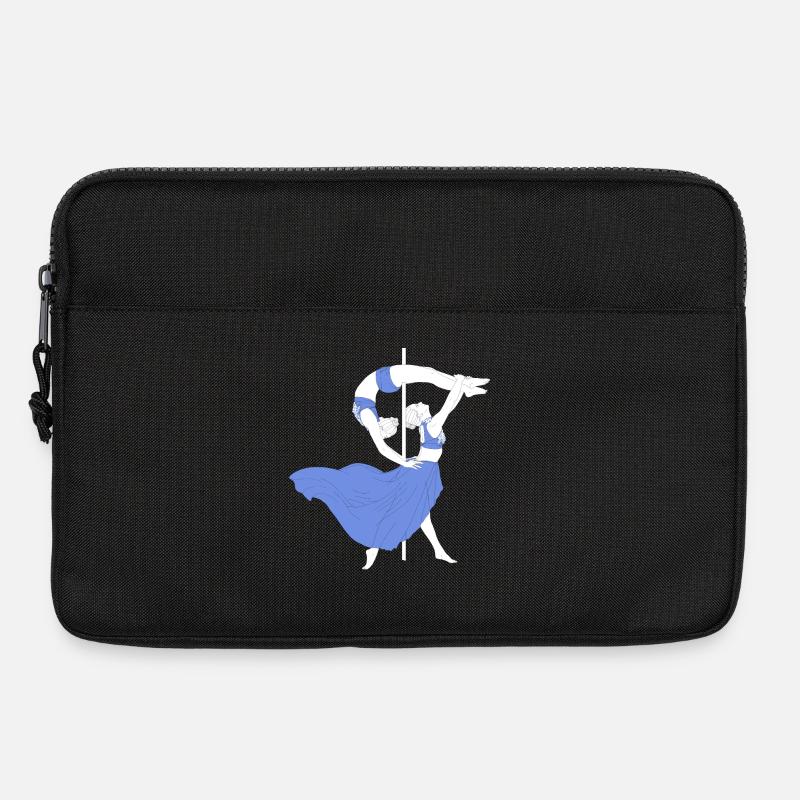 Poletanz Blau-Impression - Laptoptasche 13" - Schwarz