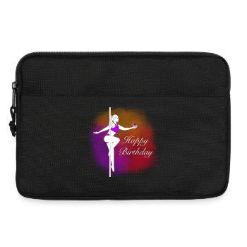 Pole Dance Birthday Farbverlauf Illustration - Laptoptasche 13" - Schwarz - Vorne