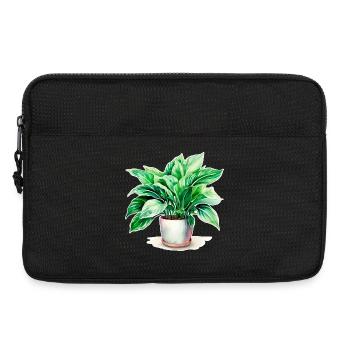 Aquarelles de plantes d’intérieur - Sacoche pour ordinateur portable 13 pouces - noir - Devant