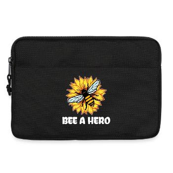 Earth Bee Statement Species Conservation Environment Nature - Laptop bag 13" - black - Front