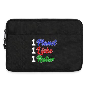 Natur Erde Umwelt Umweltfreundlich Statement - Laptoptasche 13" - Schwarz - Vorne