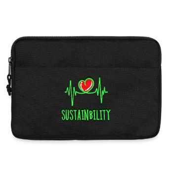 Environment Sustainability Statement Environmental Protection Earth - Laptop bag 13" - black - Front