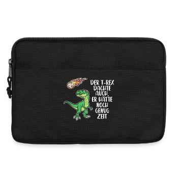 Umwelt Statement Erde Erderwärmung Tierschutz - Laptoptasche 13" - Schwarz - Vorne