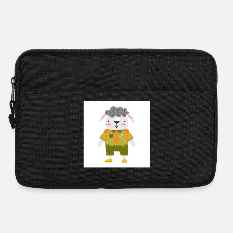 Kleines Pfadfinder Schaf - Laptoptasche 13" - Schwarz