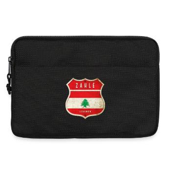 Zahlé Libanon Wappen Flaggen Design - Laptoptasche 13" - Schwarz - Vorne