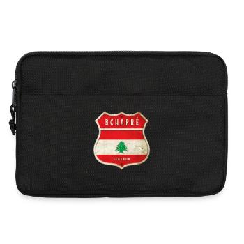 Bischarri Libanon Wappen Flaggen Design - Laptoptasche 13" - Schwarz - Vorne
