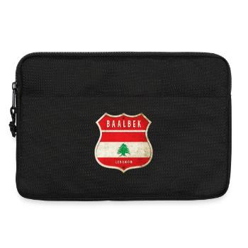 Baalbek Libanon Wappen Flaggen Design - Laptoptasche 13" - Schwarz - Vorne