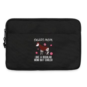Okapi Wildnis Abenteuer - Laptoptasche 13" - Schwarz - Vorne