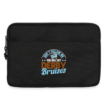 Rollschuh Design - Laptoptasche 13" - Schwarz - Vorne