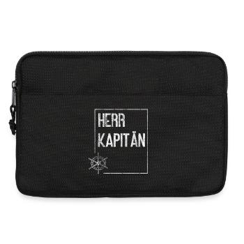 Herr Kapitän Vintage Design - Laptoptasche 13" - Schwarz - Vorne