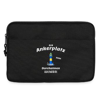 Alter Leuchtturm Eckernförde, Ankerplatz - Laptoptasche 13" - Schwarz - Vorne
