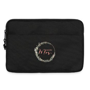 Soon Mrs. - Team Bride!,Kranz - Laptoptasche 13" - Schwarz - Vorne