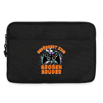 Bro Bruderherz Statement Stolzer Großer Bruder - Laptoptasche 13" - Schwarz - Vorne