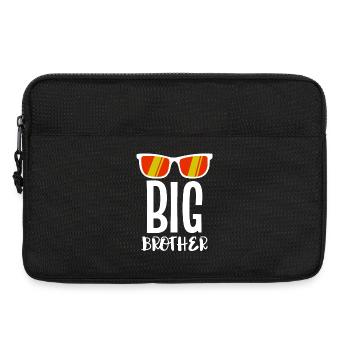 Cooler Spruch Stolzer Großer Bruder Bruderherz - Laptoptasche 13" - Schwarz - Vorne