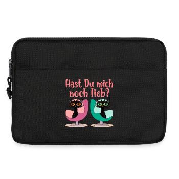 HAST DU MICH NOCH LIEB VERSÖHNUNG KATZEN - Laptoptasche 13" - Schwarz - Vorne
