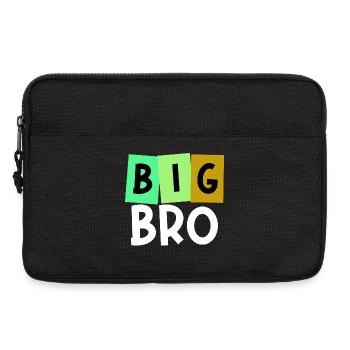 Großer Bruder Bruderherz Bro Statement Geschwister - Laptoptasche 13" - Schwarz - Vorne