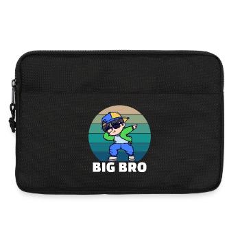 Brother's Heart Bro Proud Big Brother Statement - Laptop bag 13" - black - Front