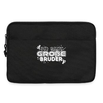 Bruderherz Statement Bro Stolzer Großer Bruder - Laptoptasche 13" - Schwarz - Vorne