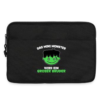 Geschwister Bro Statement Großer Bruder - Laptoptasche 13" - Schwarz - Vorne