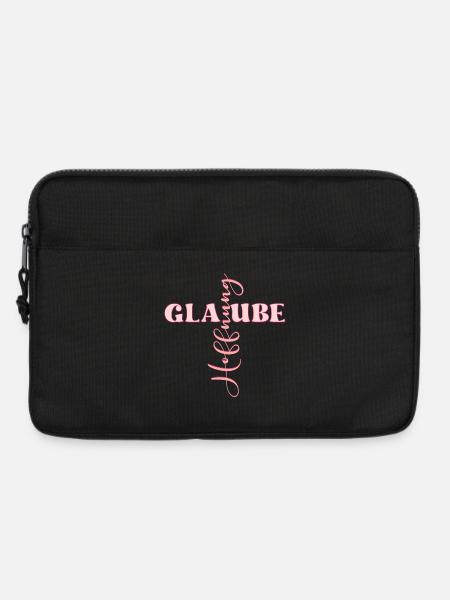 Christliches Kreuz - Hoffnung Glaube - Laptoptasche 13" - Schwarz