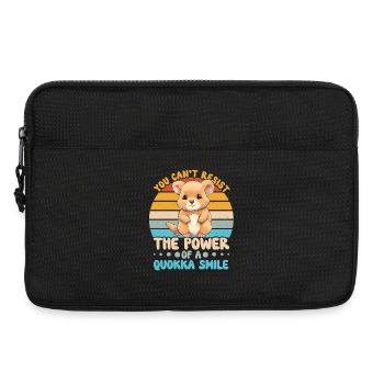 Le pouvoir du quokka : les sourires - Sacoche pour ordinateur portable 13 pouces - noir - Devant