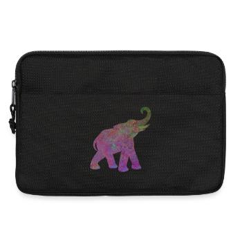 Yoga Yogi Elefant Indien Tierschutz Energie Power - Laptoptasche 13" - Schwarz - Vorne
