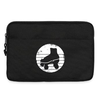 Roller Skates Zeichnung - Laptoptasche 13" - Schwarz - Vorne