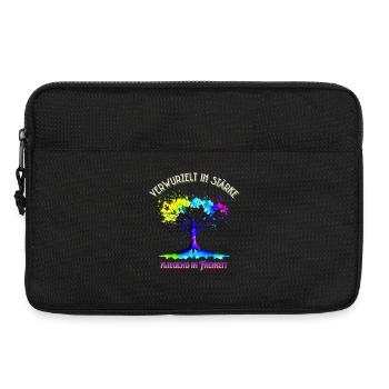 Verwurzelte Stärke Freiheit der Flügel - Laptoptasche 13" - Schwarz - Vorne