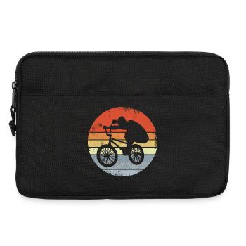 Vintage BMX rider - Laptop bag 13" - black - Front
