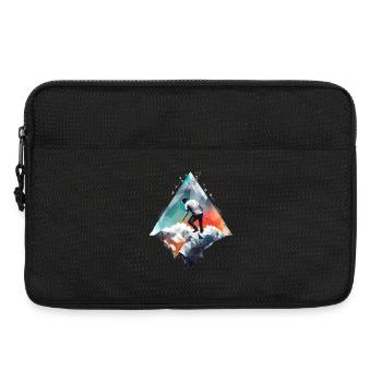 Adventurers on the Geometric Mountain Range - Laptop bag 13" - black - Front