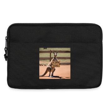 Kangaroo Meme Design - Printflow - Laptop bag 13" - black - Front