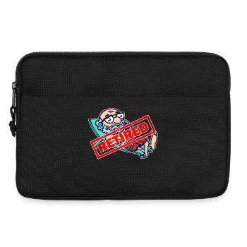 Senior Ruhestand Spruch Pensionär Lebensabend - Laptoptasche 13" - Schwarz - Vorne