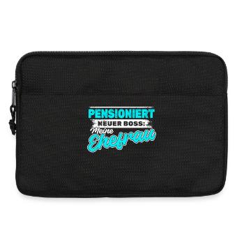 Pensionist Rente Statement Ruhestand Freiheit Job - Laptoptasche 13" - Schwarz - Vorne